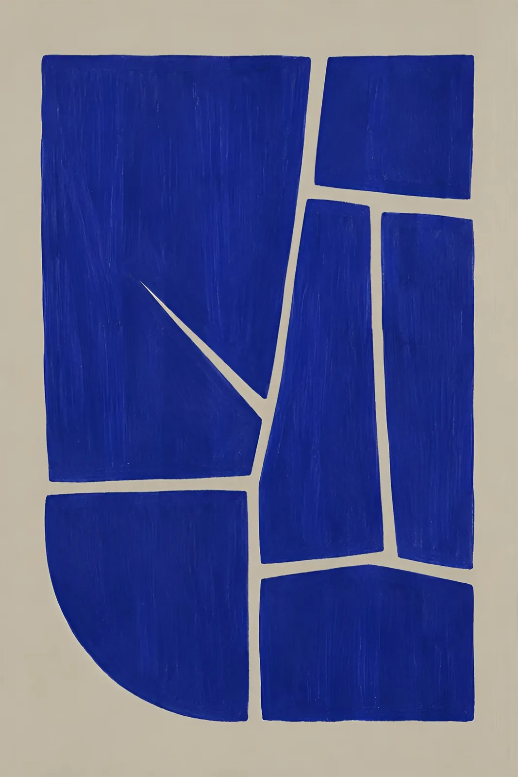 Abstract Blue art print