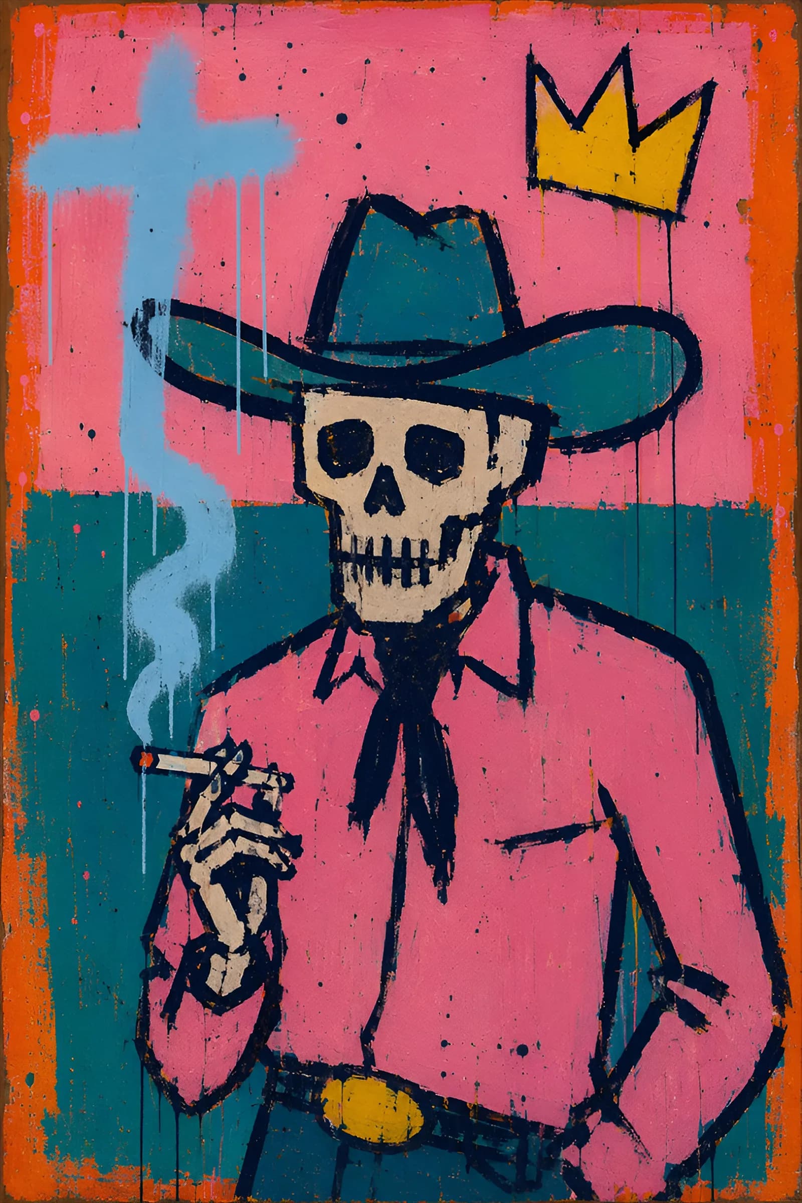 Pink Cowboy art print