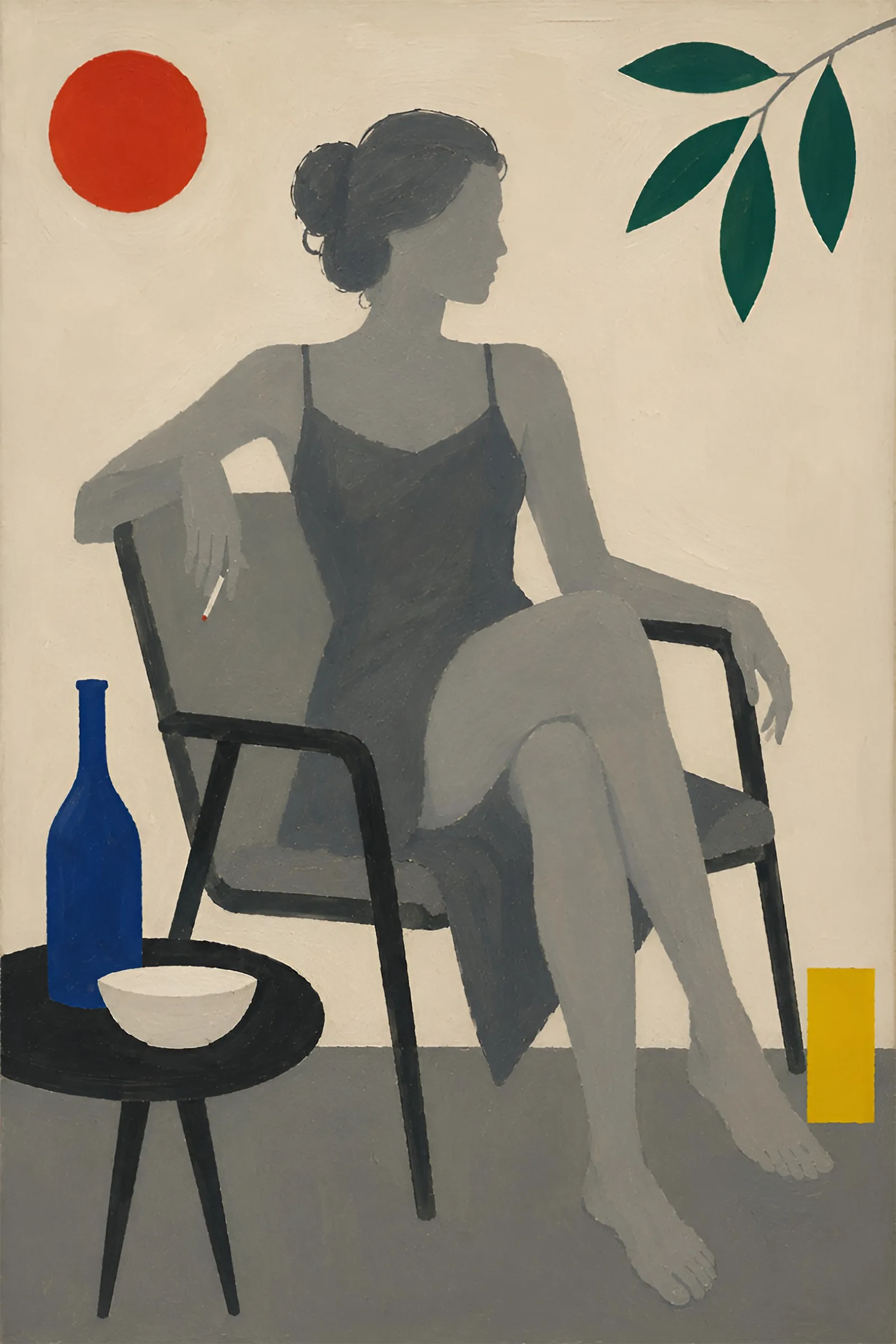 Seated Woman art print