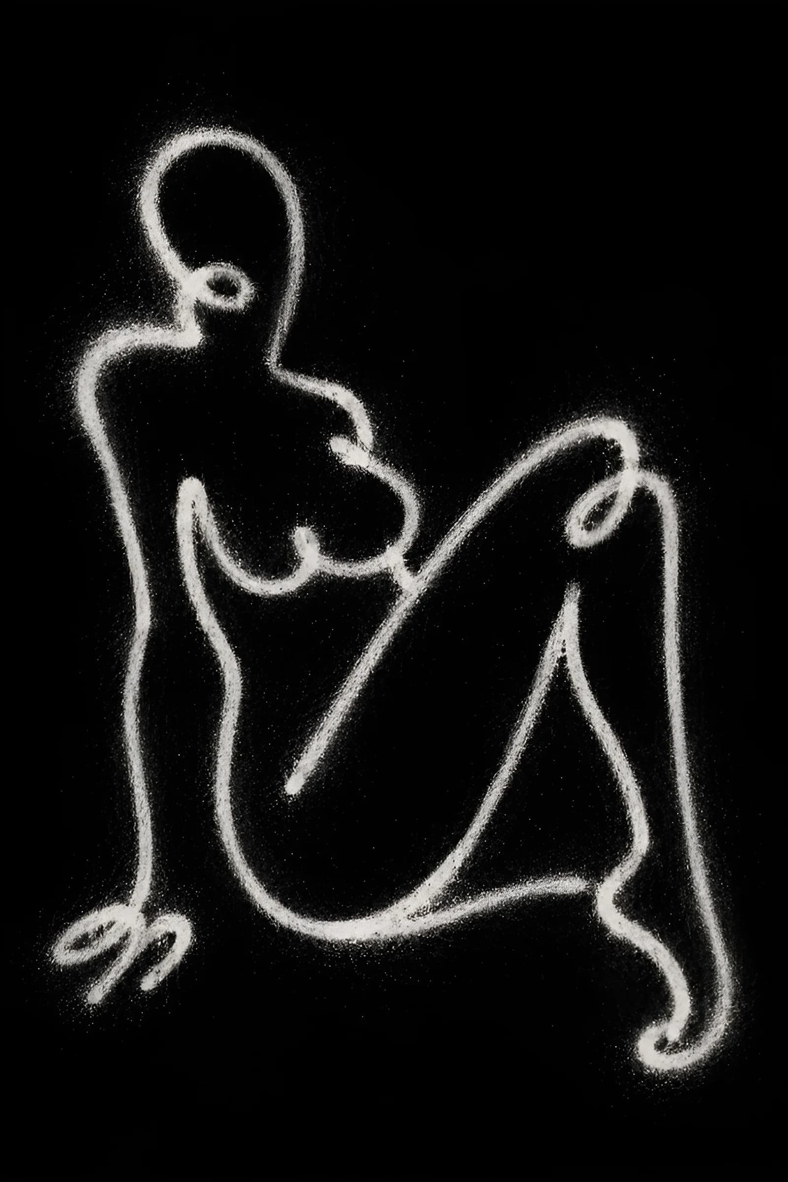 Chalk Nude art print