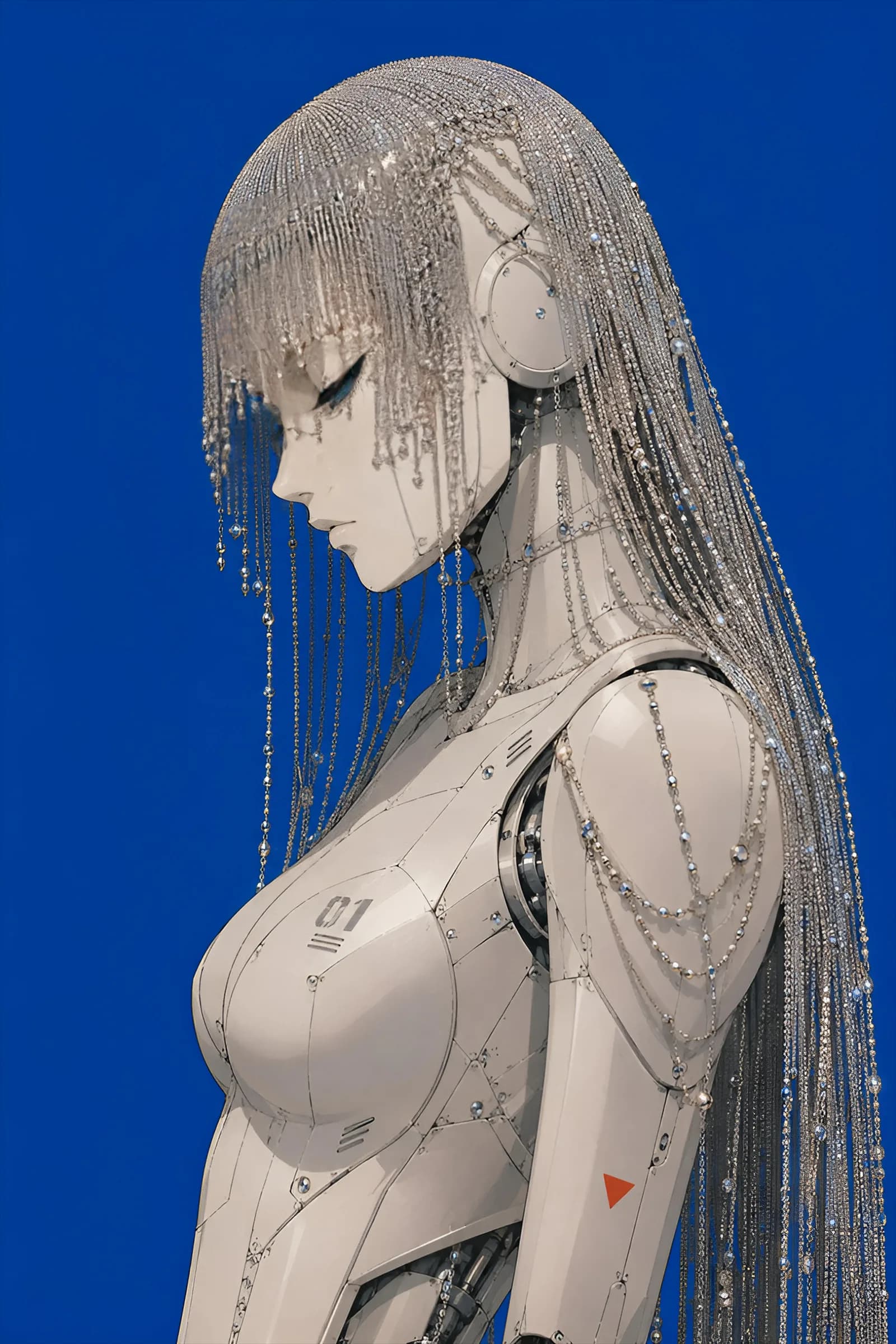 Chrome Android art print