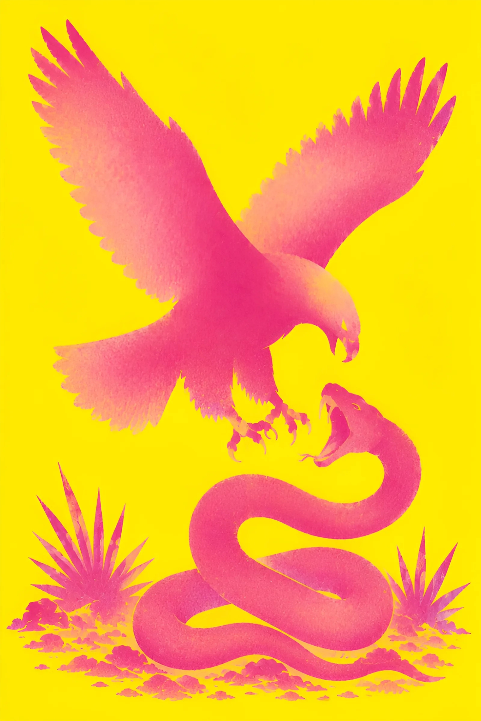 Eagle And Serpent art print