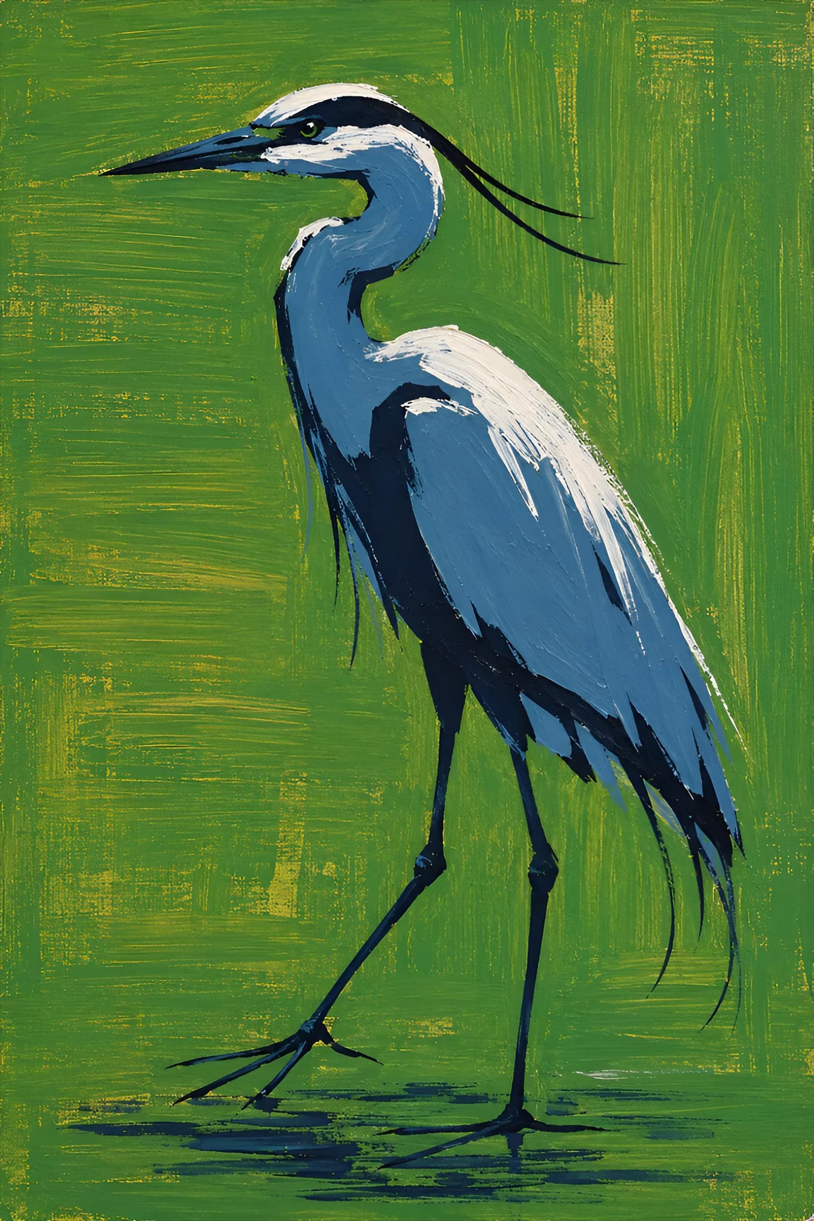 Blue Heron art print