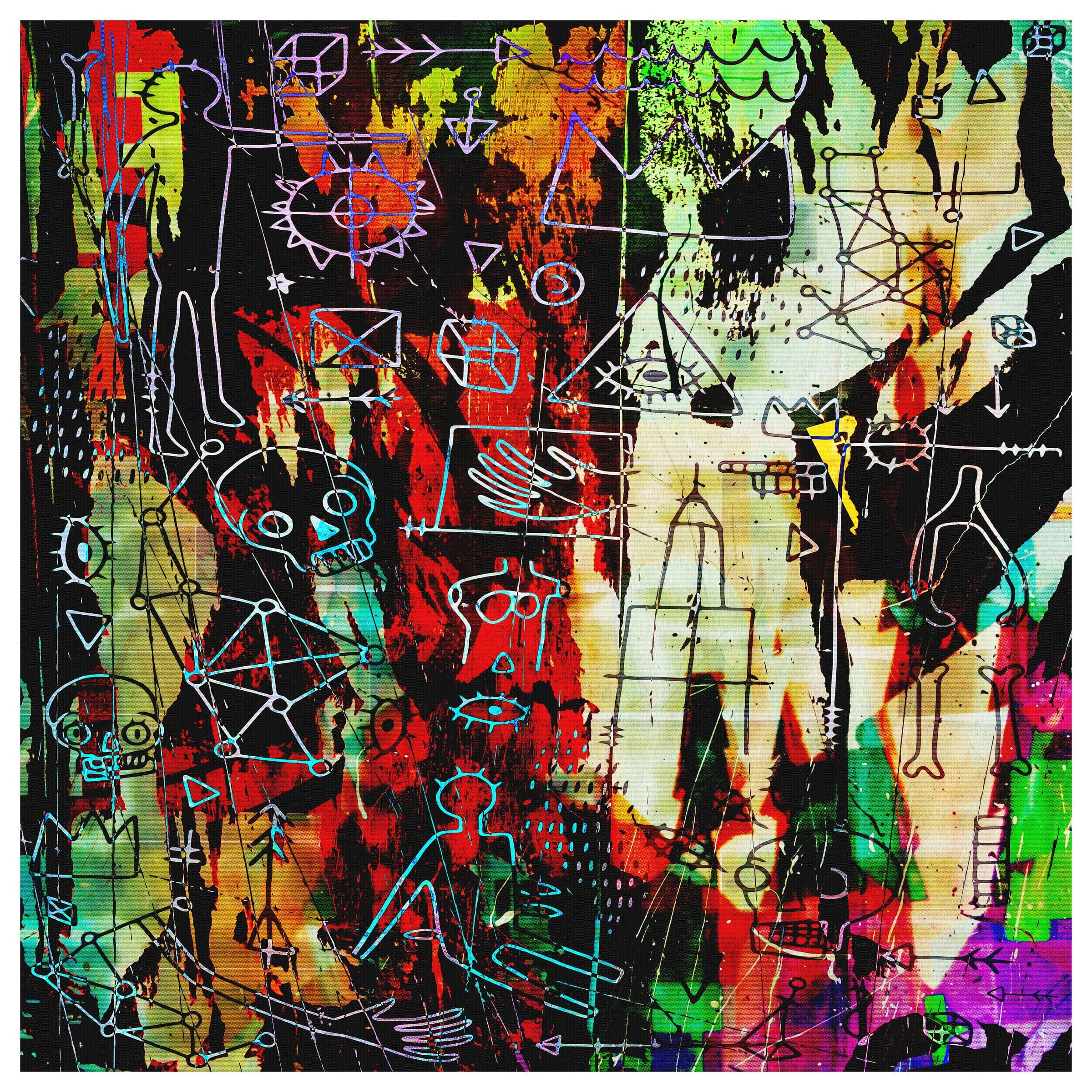 Basquiatic art print