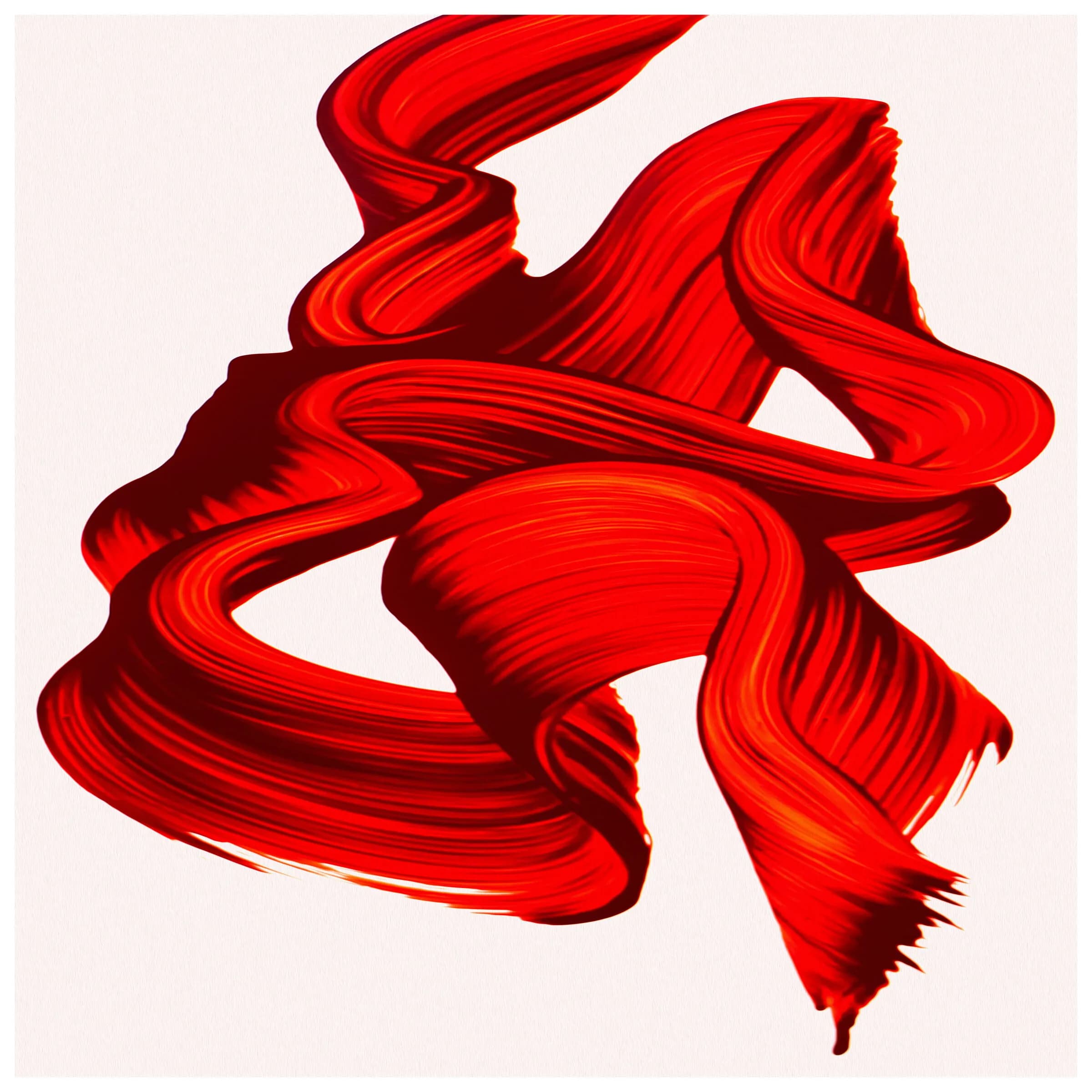Dynamic Red art print