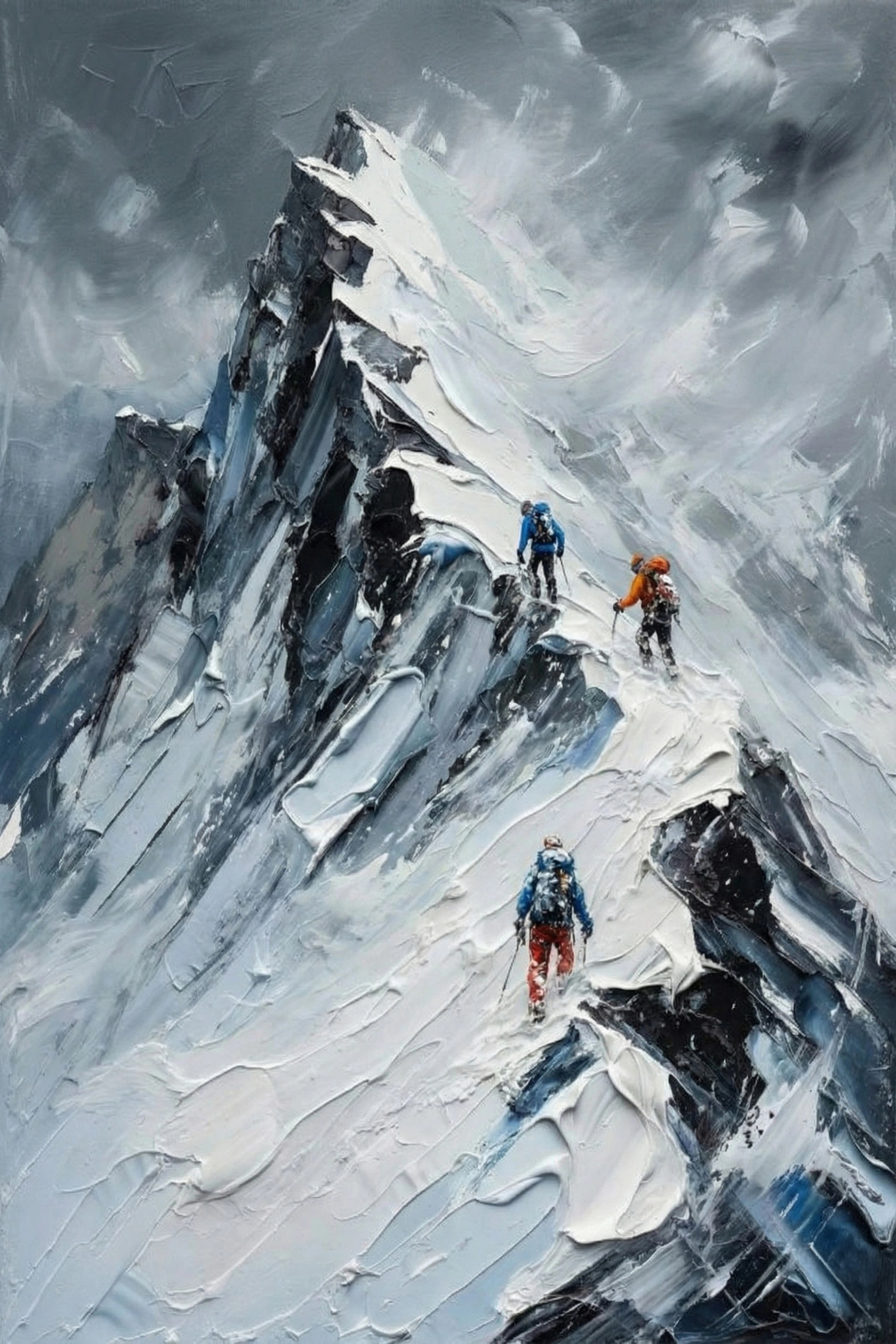 Bergsteiger Abenteuer art print